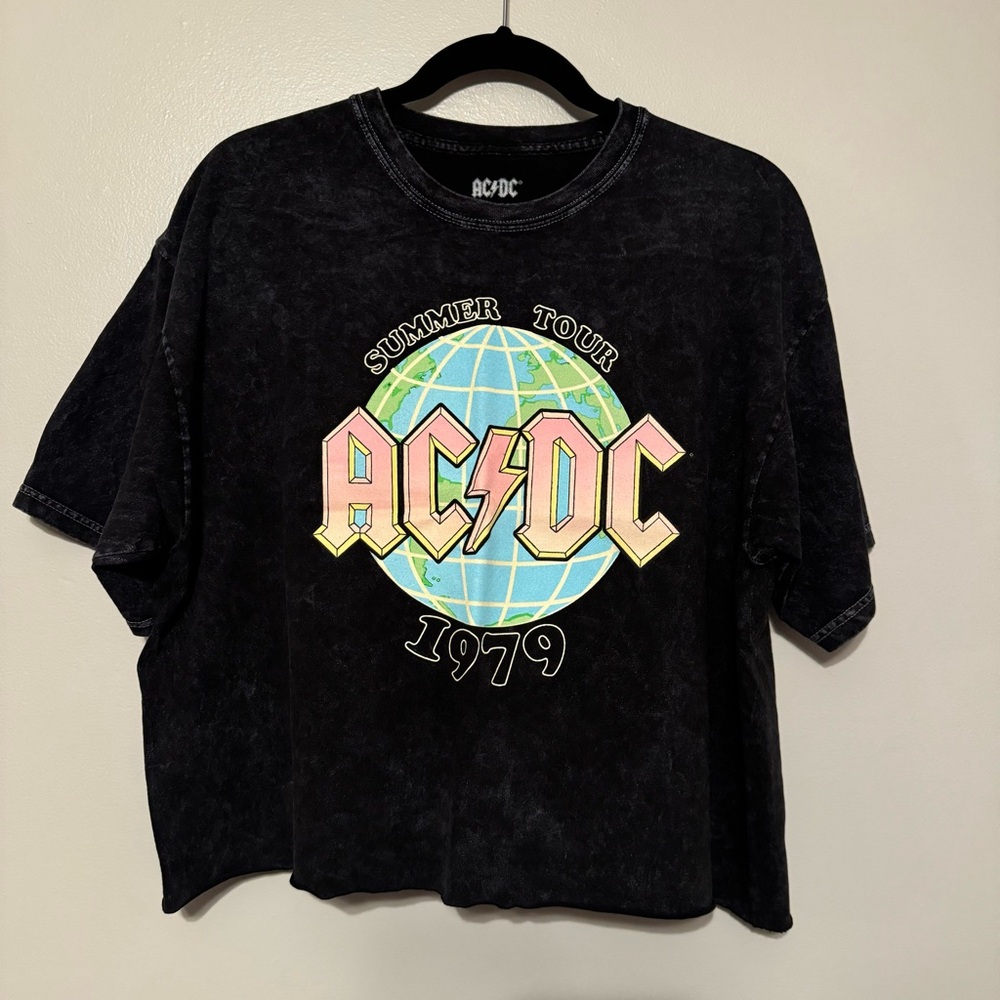 AC/DC Cropped Band Tee